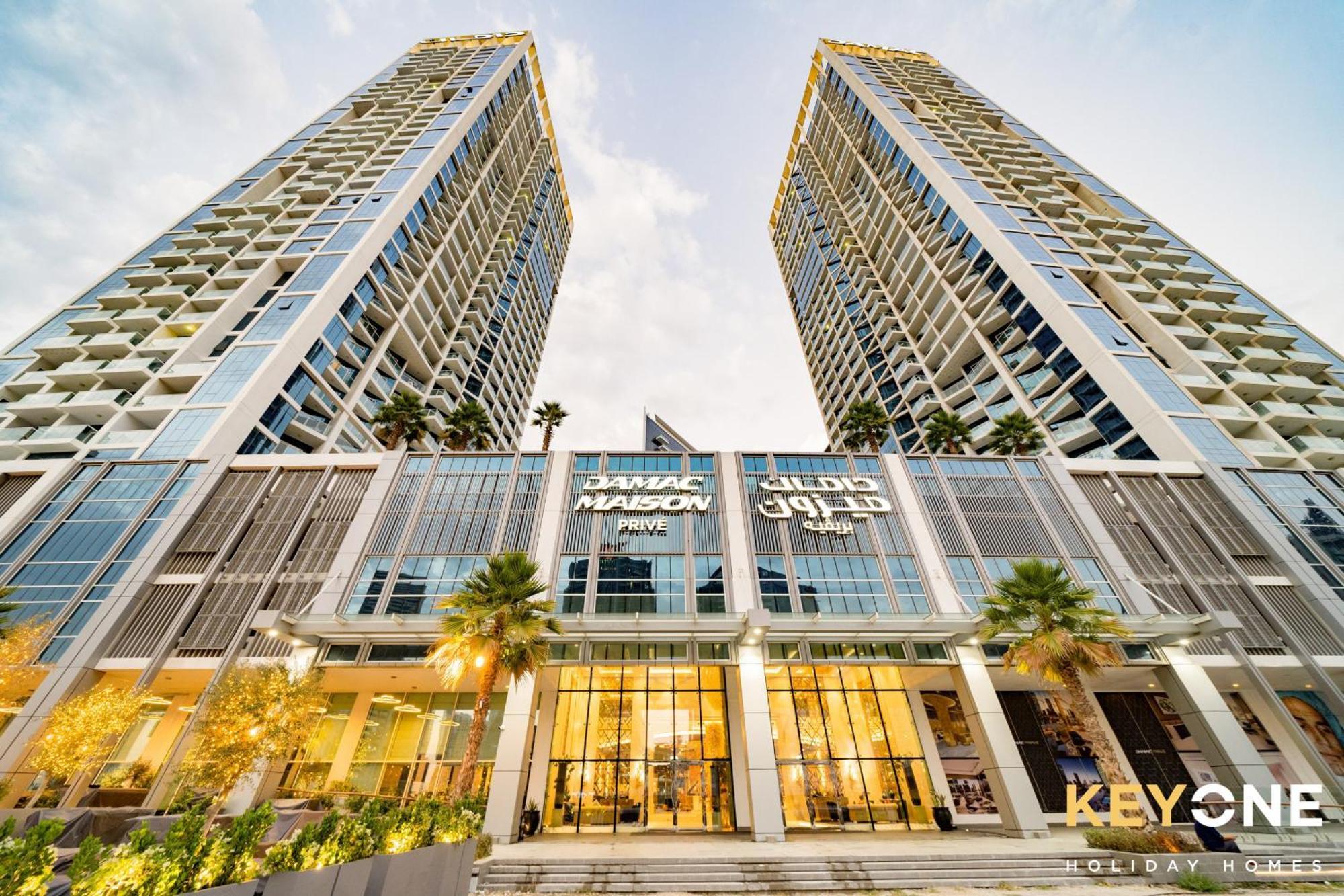 Sleek Studio In Prive With Stunning Canal View 迪拜 外观 照片
