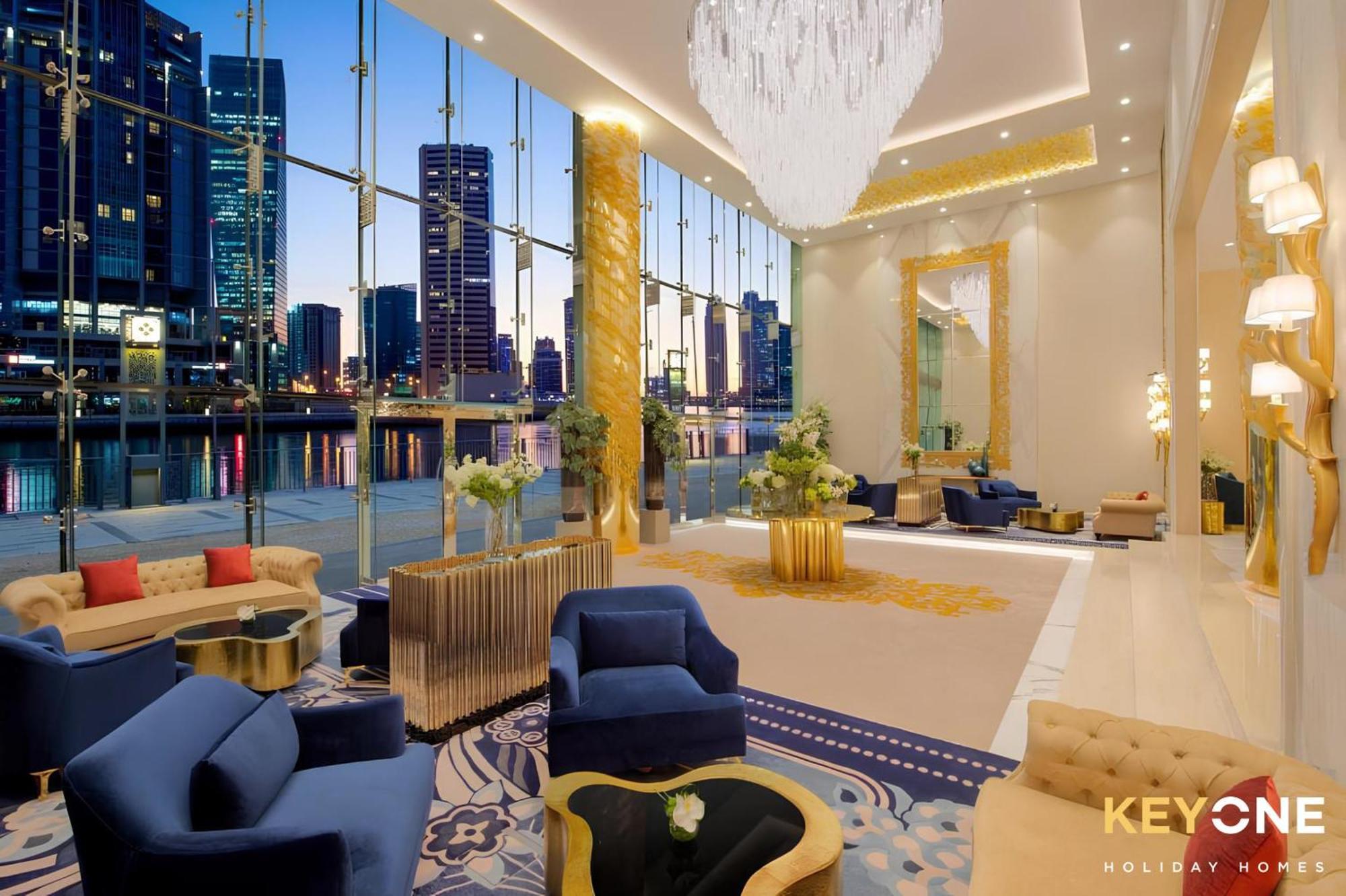 Sleek Studio In Prive With Stunning Canal View 迪拜 外观 照片